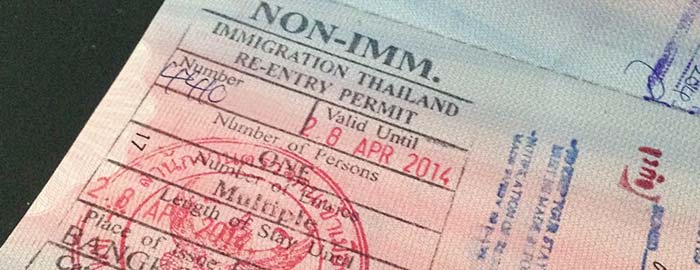 Thai Visa Re-entry Permit